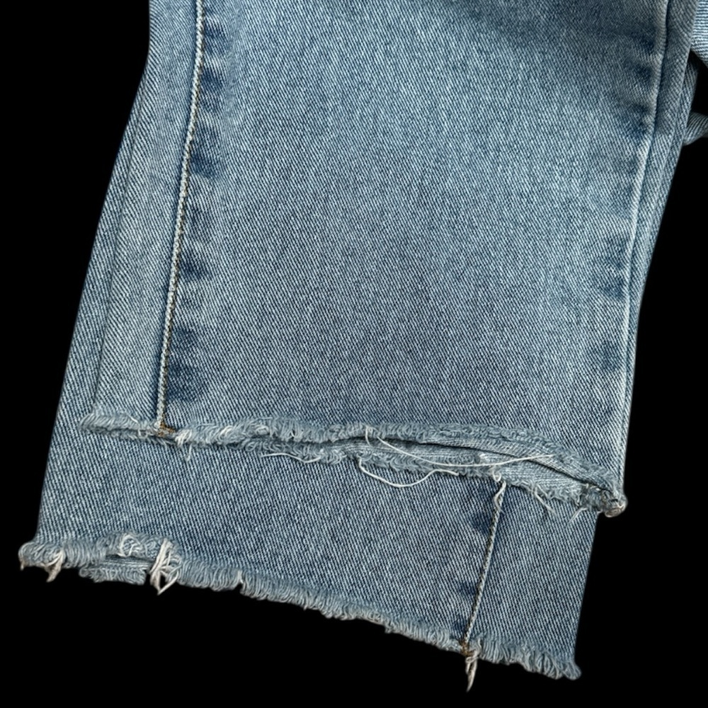 John Galt California Button Fly Ankle Jeans Size L Raw Hem - Picture 7 of 9